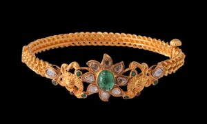 Braided gold bangles