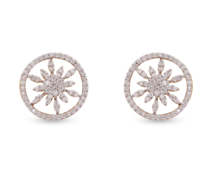 Round Diamond Stud Earrings