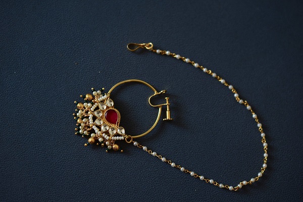 Nath - Trending Gold Nose Ring Designs