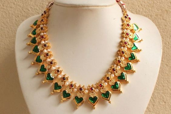 Palakka Mala - kerala onam jewellery