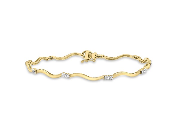7 Popular And Stylish Gold Bracelet Designs For You 2 Wave Bracelet - Stylish Gold Bracelet Designs