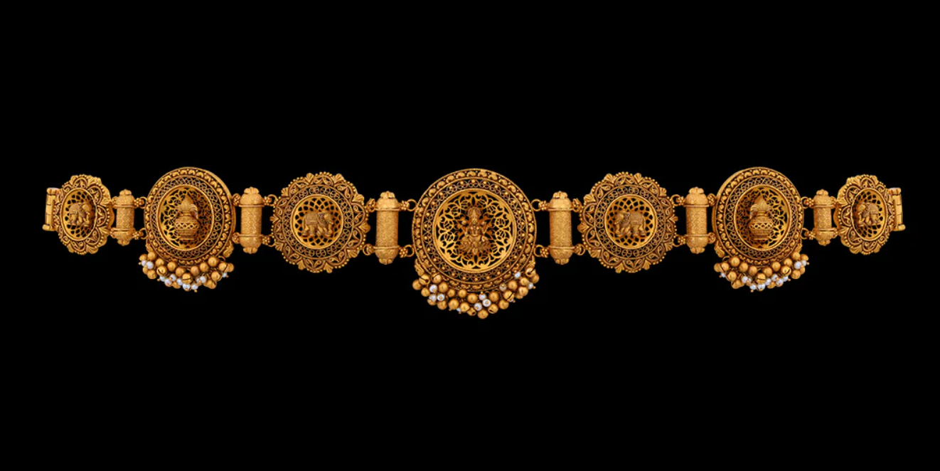 Temple Jewellery Necklace - Ganesh Chaturthi Jewellery Designs