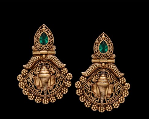 7 Different Types Of Temple Jewellery In Trend 6 Jhumkas - Types Of Temple Jewellery
