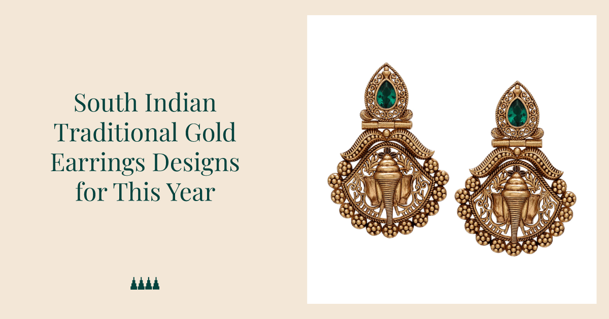 South Indian Traditional Gold Earrings Designs