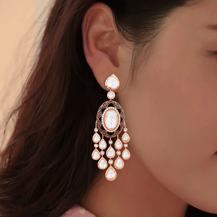 10 Must-have South Indian Gold Jewellery for Bride 10 Shiya Gemstone Earrings
