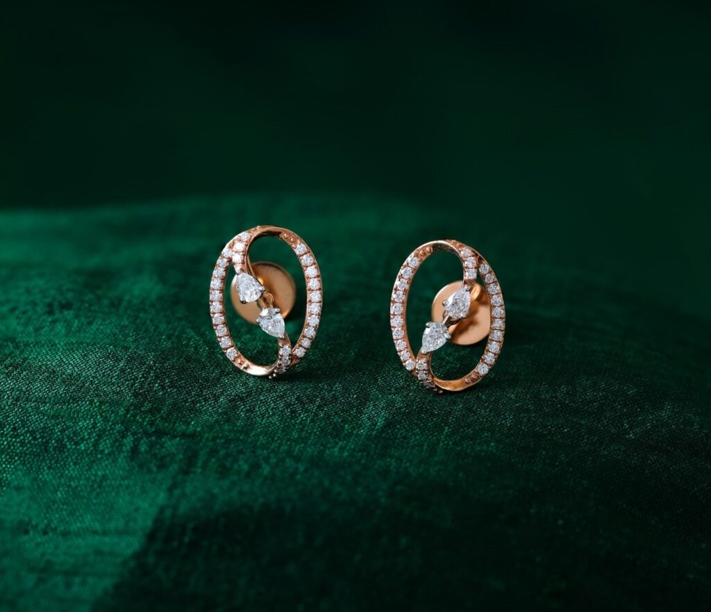 Jewellery Under 25K You Must Have 11 Gold Earrings with Diamond Accents