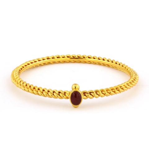 7 Daily Use Gold Bangles for Women You Should Buy 6 Elegant Twisted Rope Gold Bangle