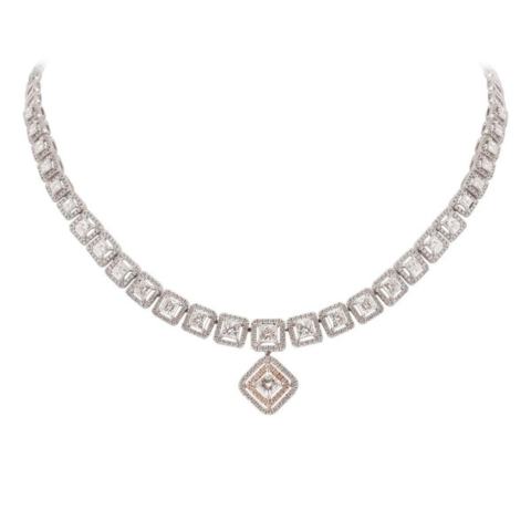 Graceful Princess Cut Necklace