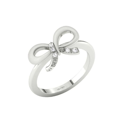 7 Timeless Friendship Day Jewellery Gift Ideas for Your Best Friend 1 Anvidha Bow Platinum Ring