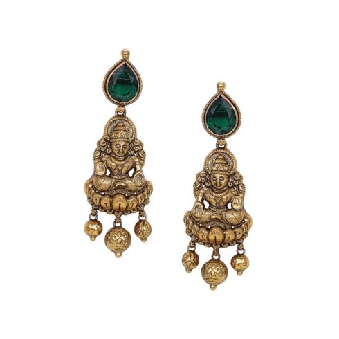 Why Is Varalakshmi Vratham Celebrated? Best Varalakshmi Vratham Jewellery Collection In 2024 6 Lakshmi Earrings with Gemstones