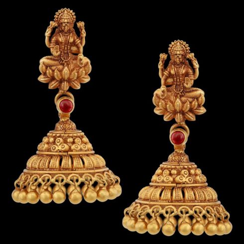 Temple Style Jhumka Earring