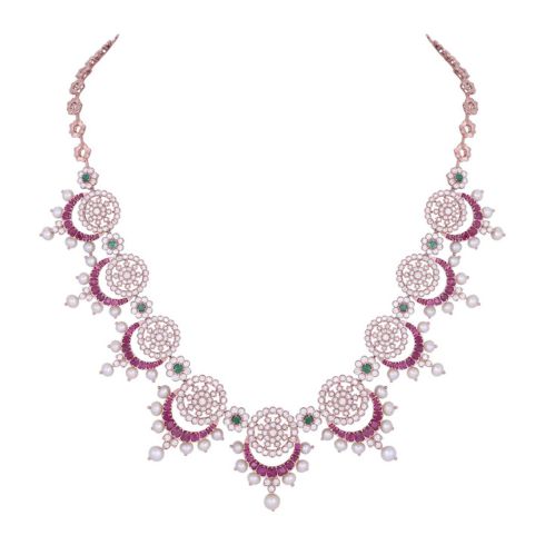 50K Gemstone Necklace For Women