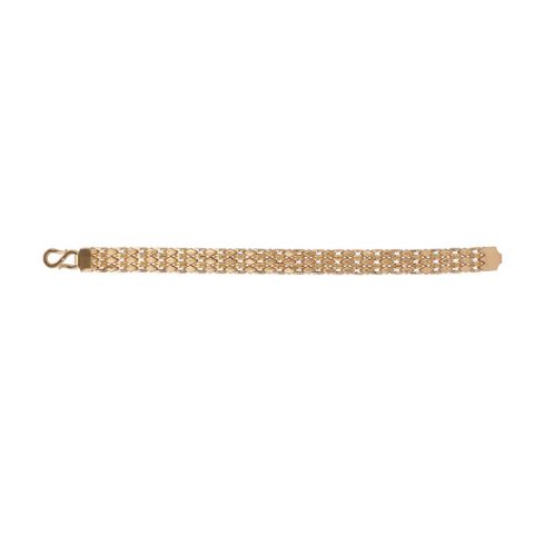 12 Elegant Gold Bracelets That Elevate Your Style 10 Broad Mesh Style Gold Bracelet