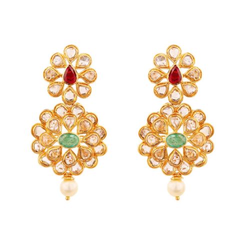 Gold Earrings for Dhanteras