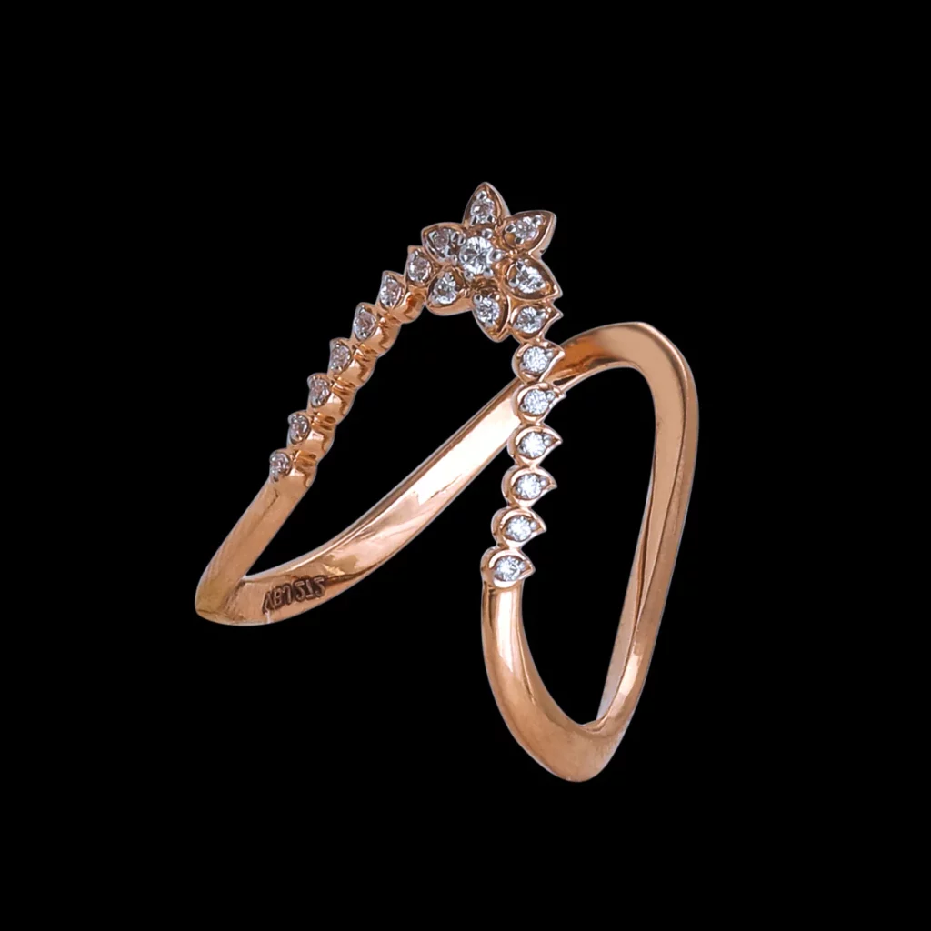 CZ Jewellery Gold Finger Ring 
