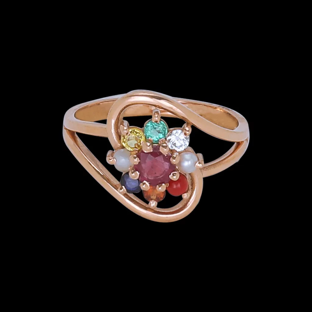 Navarathna Gold Finger Ring 
