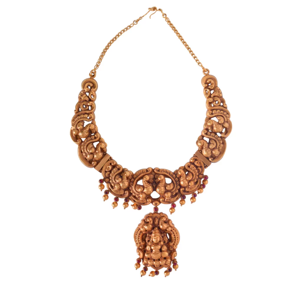 Saparna Lakshmi Gold Necklace
