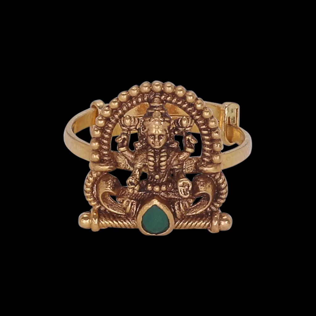 Temple Jewellery Gold Finger Ring 