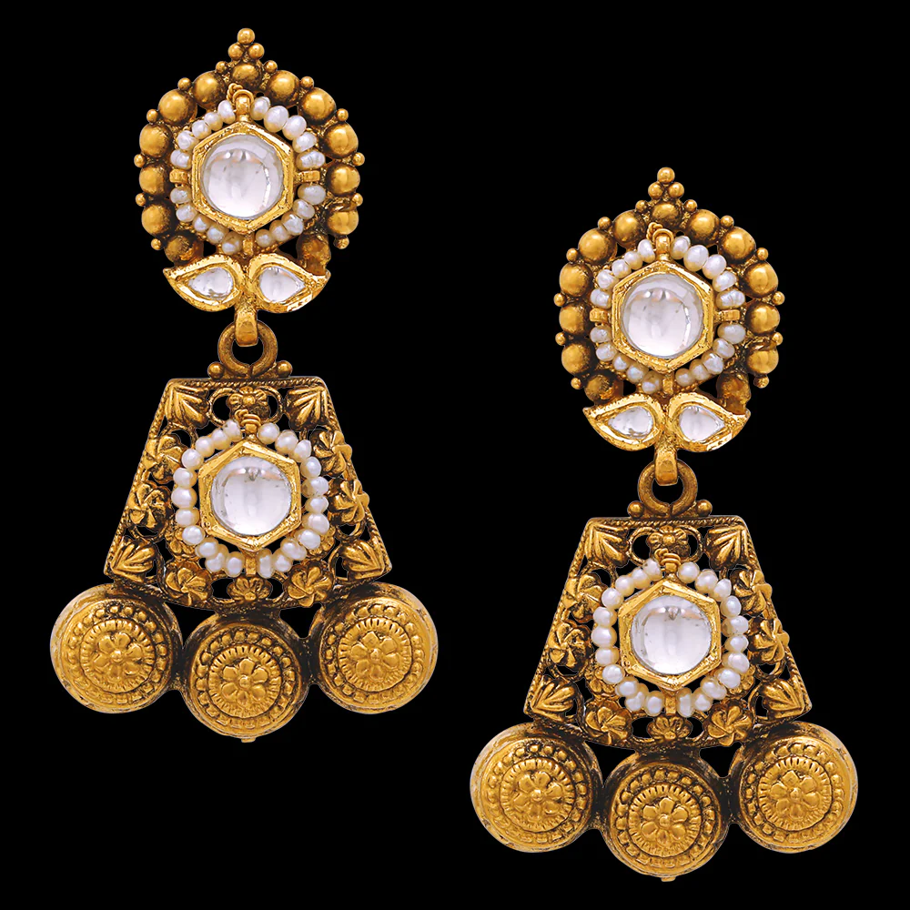 Kundan Gold Earring