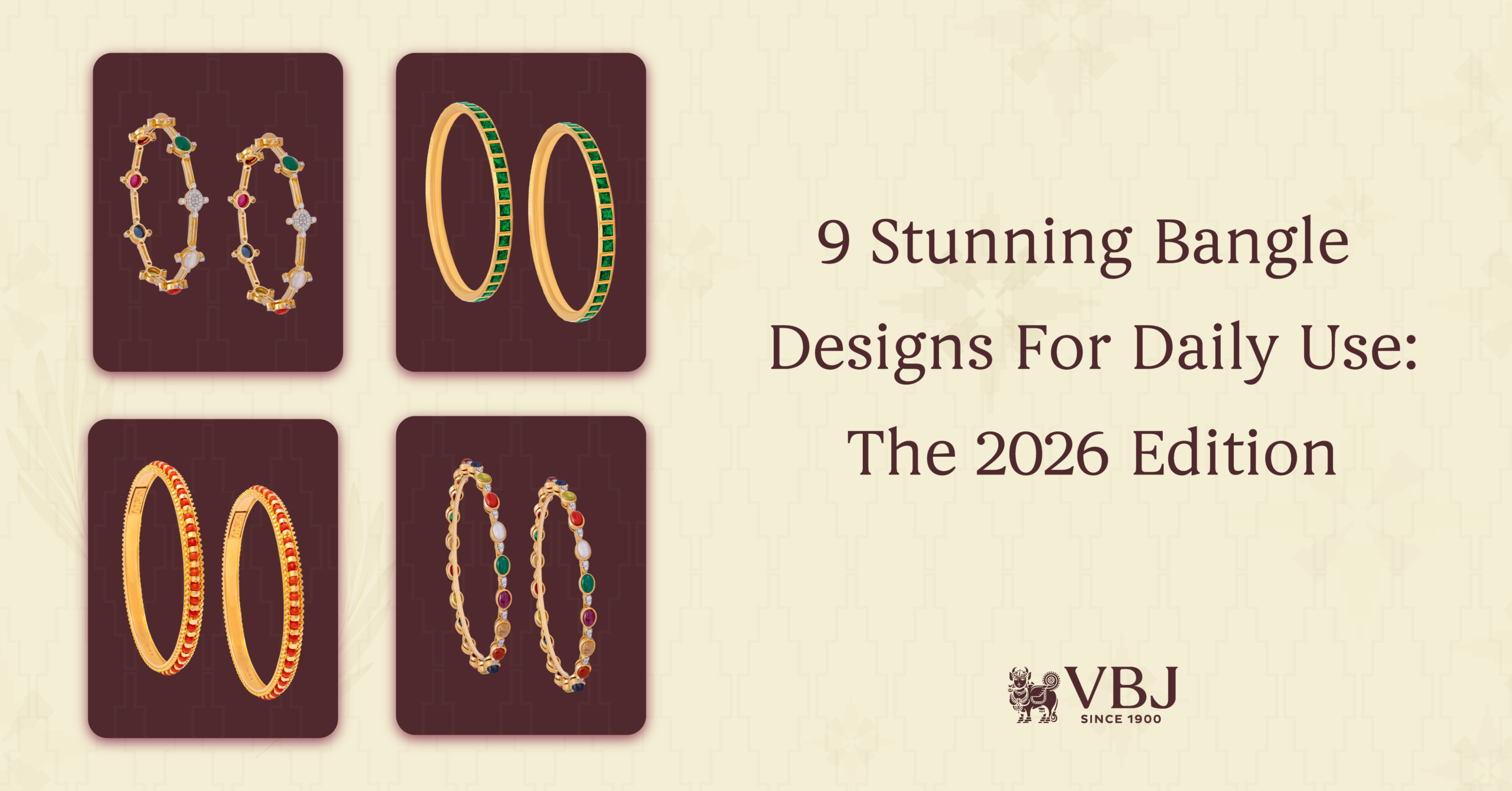 9 Stunning Bangle Designs for Daily Use