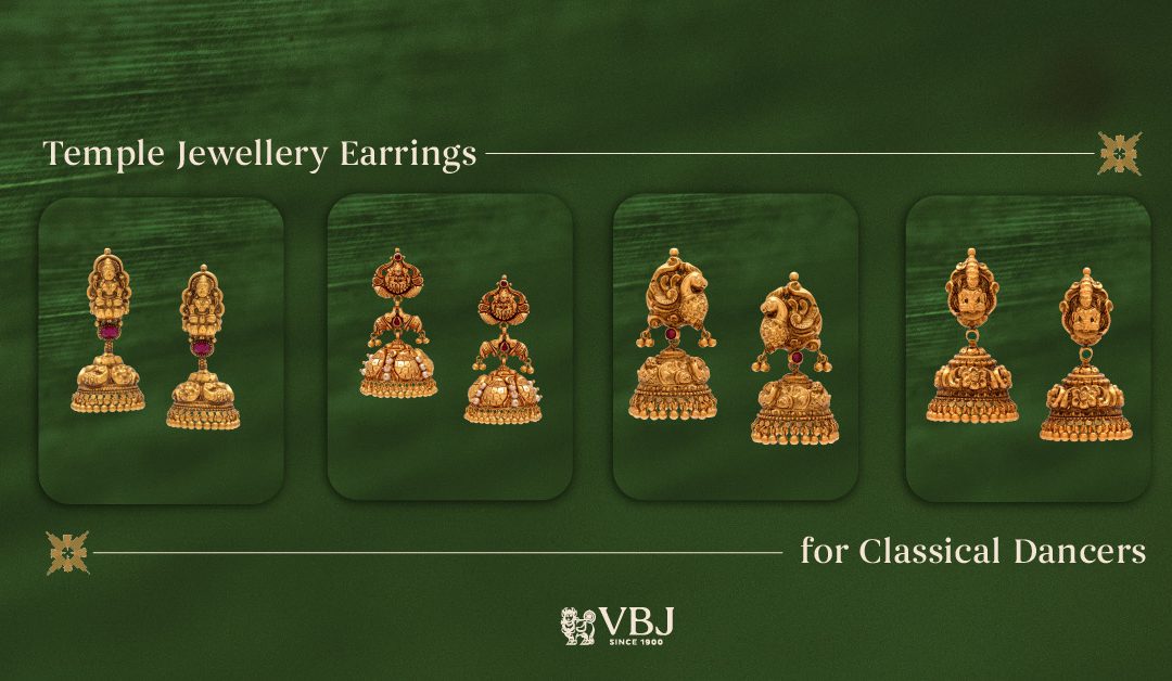 Temple Jewellery Earrings for Classical Dancers